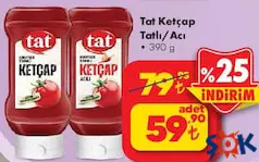 TAT KETÇAP 390 GR fiyat ve kampanya bilgisi